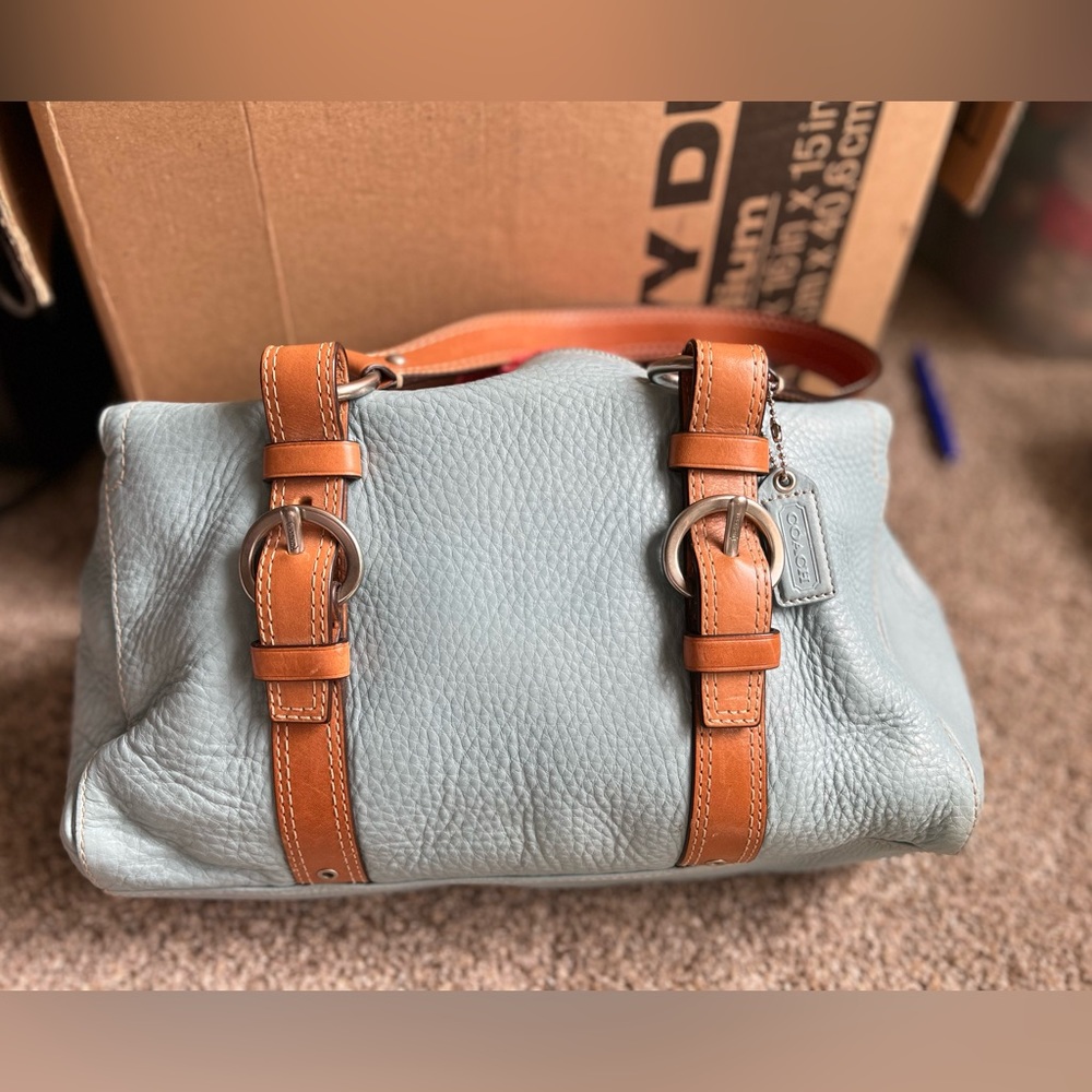 Authentic Coach Chelsea Shoulder/Satchel Bag, Pebble Leather